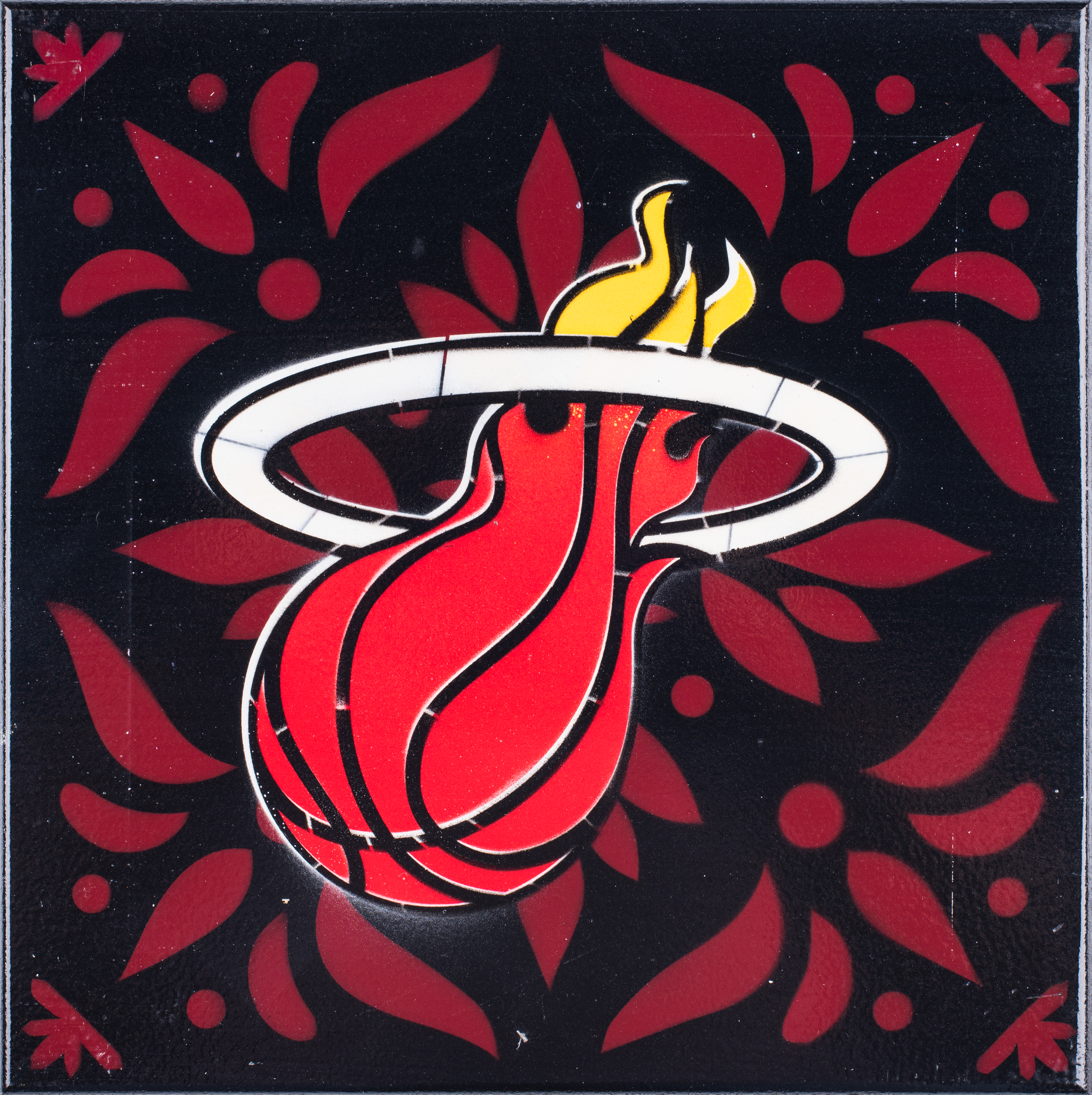Miami Heat National Basketball Association 2023 Hibiscus Pattern